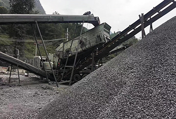 甘肅時產180-250噸石灰石移動破碎生產線